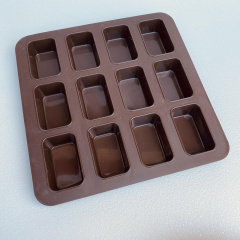 Форма силиконовая для выпечки Lessner Chef Choco 10251 квадратная 24,8х24,8х2,5 см Коричневый (22285) Запорожье