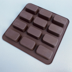 Форма силиконовая для выпечки Lessner Chef Choco 10251 квадратная 24,8х24,8х2,5 см Коричневый (22285) Запорожье