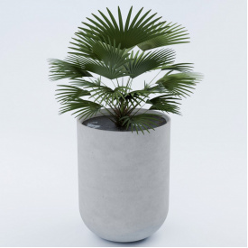 Ваза бетонная Эссен L 100x75x75 см, уличная садовая Футеровка крошкой