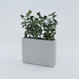 Вазон бетонный Барселона L 80x100x25 см, уличный садовый RAL K7 Classic