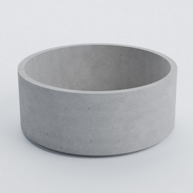 Клумба бетонная Палермо M 30x75x75 см, уличная садовая Художественная покраска