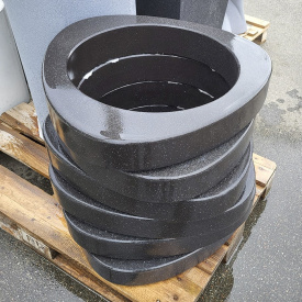 Цветочник бетонный Медиатор L 60x62x62 см, уличный садовый RAL K7 Classic