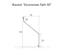 Забор ЖАЛЮЗИ металлический тип 