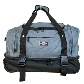 Дорожная сумка на колесах Lee Cooper 41650 S 43 л Серый (LC41650/52/51)