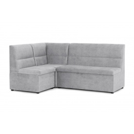 Кухонний куточок Мілан (130 × 190 см, велюр, без билець, сірий) IMI