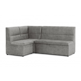 Кухонний куточок Мілан (130 × 190 см, велюр, без билець, темно-сірий) IMI