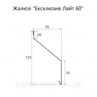 Забор ЖАЛЮЗИ металлический тип 