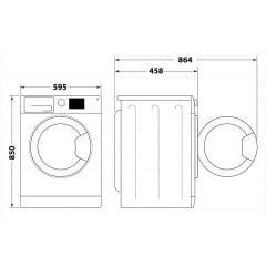 Пральна машина автоматична Whirlpool WRBSS 6239 W UA (869991673000) Долина