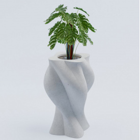 Вазон бетонный Эплио 90x50x30 см, уличный садовый RAL K7 Classic