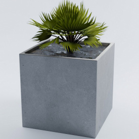 Горшок бетонный Верона XL 100x100x100 см, уличный садовый