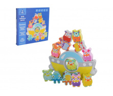 Деревянный балансир Корабль Bambi MD 1661 с фигурками животных