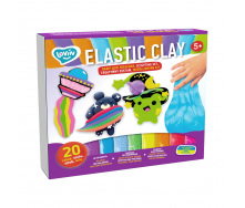 Набір для ліплення з повітряним пластиліном Elastic Clay TM Lovin 70140 20 стиків