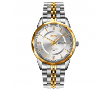 Годинник чоловічий класичний Skmei 9268 Silver-Gold