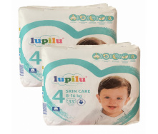 Підгузки Lupilu Skin Care 4 Maxi 8-16 кг 66 шт