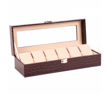 Шкатулка для зберігання годинників Craft 6PU.CROC.BR Коричневий