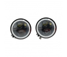Світлодіодні LED фари OEM круглі ВАЗ 2103 2106 BMW E30 E34 5.75 дюймів 2 шт (L2106-5.75D)