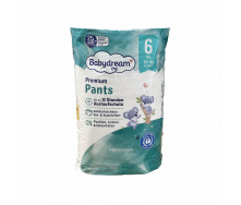 Підгузки-трусики Babydream Premium 6 розміру 15+ кг 18 шт