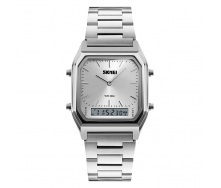 Годинник наручний Skmei 1220 Срібний 1220SI (15910-hbr)