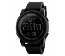 Годинник наручний Skmei 1257 Black 1257BK (15926-hbr)