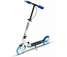 Самокат із ручним тормозом Razzo CITY 200 мм. алюмінієвий HUL1-200 White/Blue