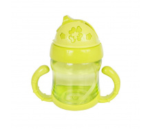 Дитячий поїльник з трубочкою Mega Zayka MGZ-0321 (Lime) 150 мл