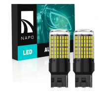 Комплект світлодіодних ламп Napo LED 7440-3014-144smd W21W T20 7440 2 шт Білий (2519756150)