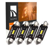 Комплект світлодіодних ламп для вантажівок Napo Truck SJ-7020-1SMD 24V 39mm C5W C10W 4 шт Білий (2530978890)