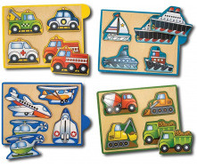 Дерев'яний пазл 4 в 1 у коробці Melissa&Doug 