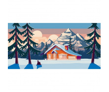 Картина за номерами Будиночок у горах Art Craft 11027-AC 40х80 см
