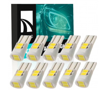 Комплект світлодіодних ламп Napo T10-5630-6smd-Ceram W5W T10 10 шт Білий (2508501710)