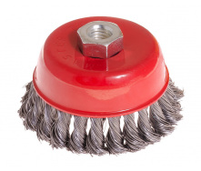 Щітка торцева із плетеного дроту D100 М14 MASTERTOOL GM (19-7010)