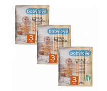 Дитячі одноразові підгузники Babylove Premium 3 midi (4-9) кг 138 шт