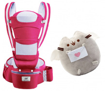 Хіпсит BabyCarrier 6в1 і м'яка іграшка Пушин кет 23х25см (v-11987)