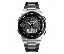 Чоловічий наручний годинник Skmei 1370 Silver 1370SI (17129-hbr)