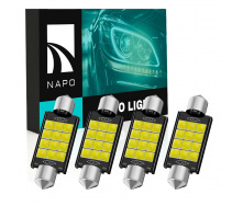 Комплект світлодіодних ламп Napo LED SJ-3030-12SMD 39mm C5W C10W 4 шт Білий (2476328050)
