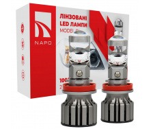 Комплект світлодіодних ламп Napo Model GL H11 6500K 10000LM 2 шт Білий (2565320359)