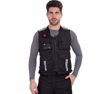 Мотожилет текстильный с защитой торса SCOYCO JK116 р-р XXL Черный PT1272
