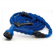 Шланг садовий поливальний Magic Hose Xhose 15 м і насадка-розпилювач Синій