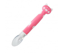 Дитяча силіконова ложка Хрюшка Mega Zayka MGZ-0114 (Pink)