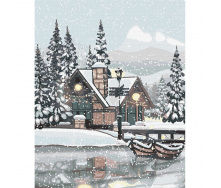 Картина за номерами Сніжна тиша akvamarinel_art Идейка KHO2873 40х50 см