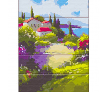 Картина за номерами по дереву Французький пейзаж ART STORY ASW139 30х40 см