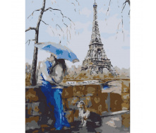 Картина за номерами Кохання в Парижі Art Craft 10012-AC 40х50 см
