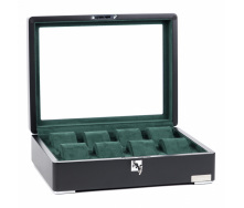 Скринька для зберігання годинників Salvadore WB/3420/8.BL-GN 320х245х87 мм Чорно-зелений