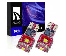 Комплект світлодіодних ламп Napo PRO T10-3030-3smd W5W T10 2 шт Білий (2470587230)