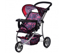 Коляска Melogo 9377 B-T 64x31x49 см Малинова з чорним (SK000028)