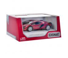 Інерційна машинка Lamborghini Sian FKP 37 Kinsmart KT5431W металева Червоний