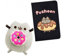 Набір 2Life Pusheen cat М'яка іграшка 15х12 см та блокнот А5 14х10 см v-12471