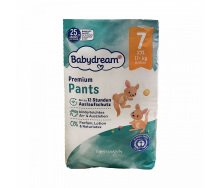 Дитячі підгузки-трусики Babydream Premium 7 XXL (17+ кг) 16 шт