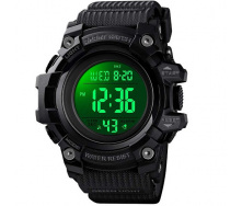 Годинник наручний чоловічий Skmei 1552 Black 1552BK (17153-hbr)