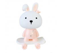 Нічник дитячий Зайчик на скейті Mega Zayka MGZ-1407 (Pink)